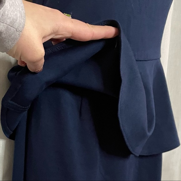 Aqua by Bloomingdales Peplum Dress WO-4135 in the color Ink - NWT, HTF color - Picture 6 of 16